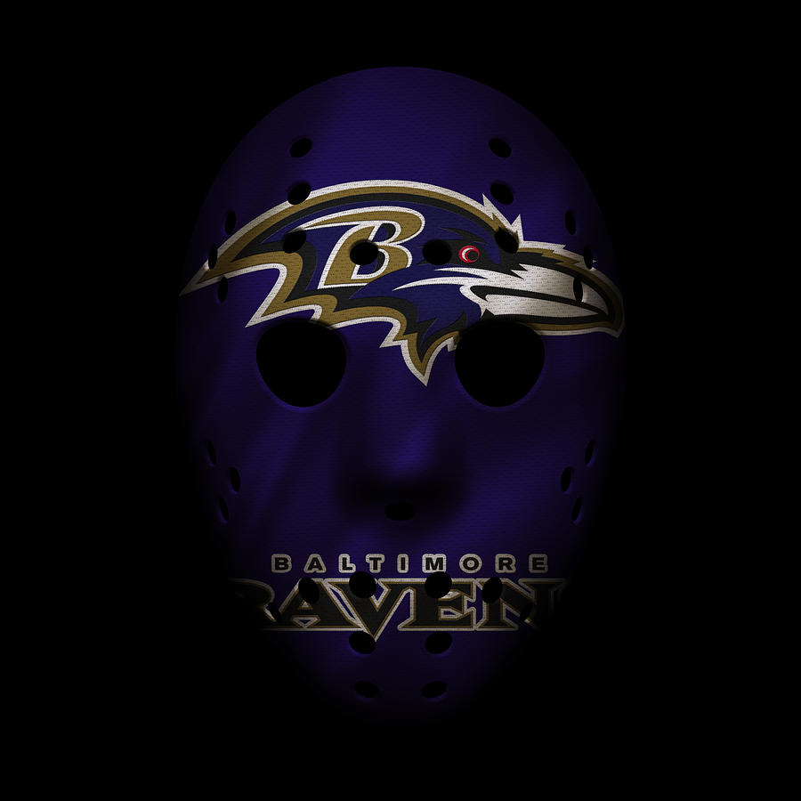Ravens Photograph - Ravens War Mask by Joe Hamilton Ravens Photograph - Ravens War Mask by Joe Hamilton