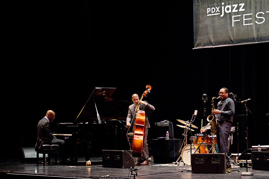Ravi Coltrane and the Orrin Evans Trio Photograph by Lee Santa