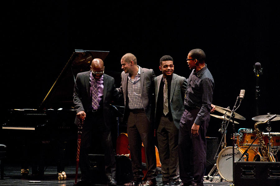 Ravi Coltrane with the Orrin Evans Trio 11 Photograph by Lee Santa