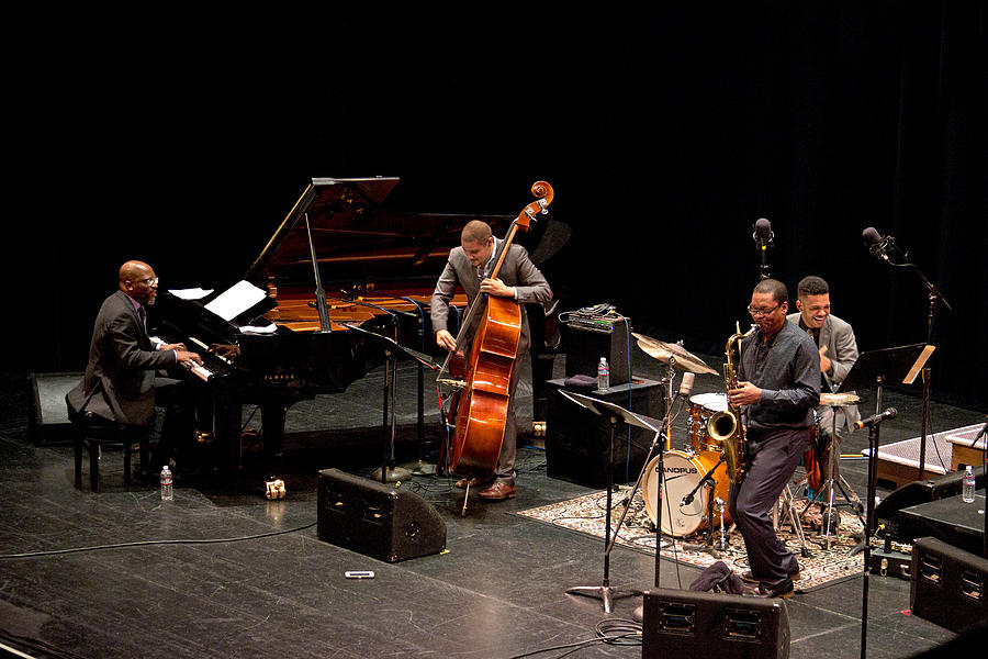 Ravi Coltrane with the Orrin Evans Trio 12 Photograph by Lee Santa