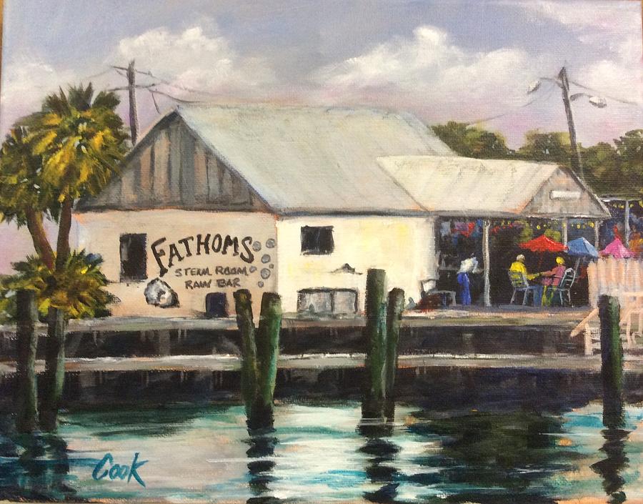 Raw Bar Painting by Michael Cook