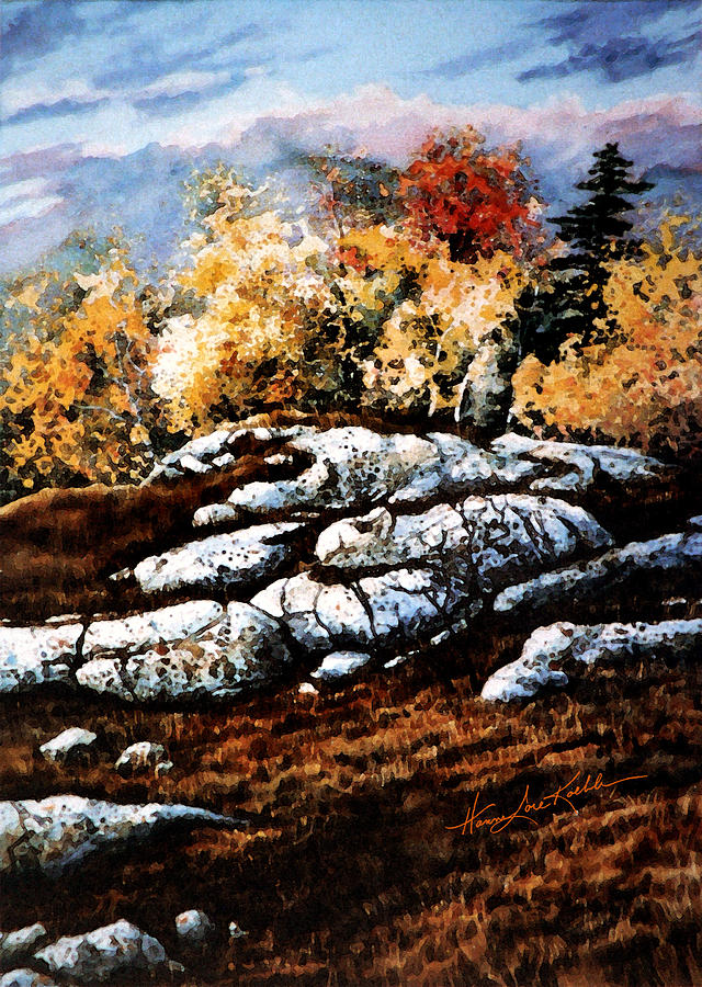 Fall Painting - Raw North by Hanne Lore Koehler