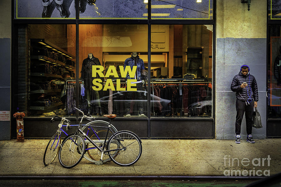 Raw Sale Bicycles Photograph by Craig J Satterlee