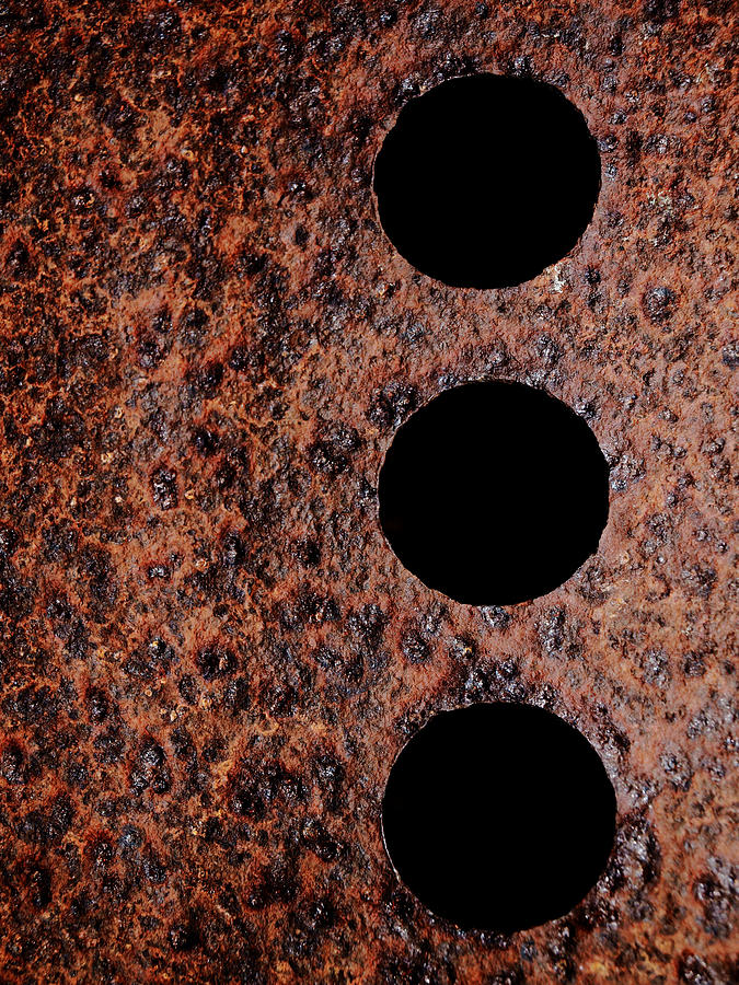 Space Photograph - Raw Steel...oxidation...vertical by Tom Druin