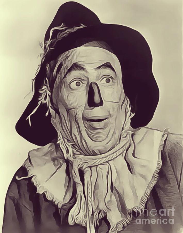 Hollywood Digital Art - Ray Bolger, Scarecrow by Esoterica Art Agency