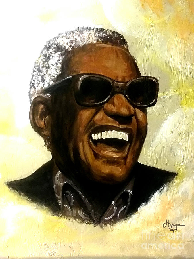 Ray Charles Painting by Joyce Hayes
