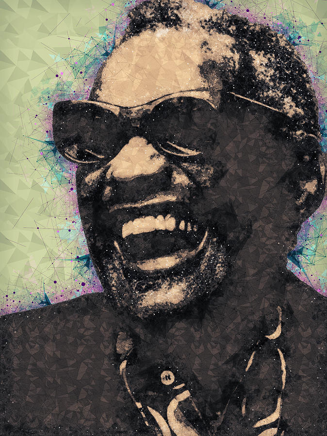 Ray Charles Mixed Media - Ray Charles Portrait by Studio Grafiikka