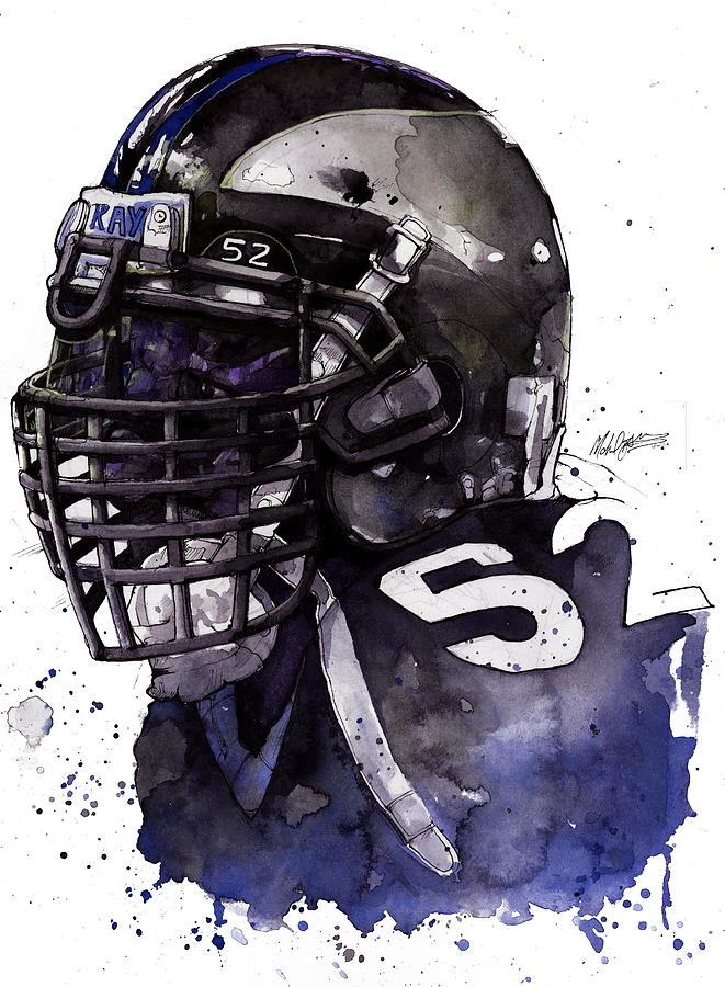 Ray Lewis - Last Game Painting by Michael Pattison - Pixels