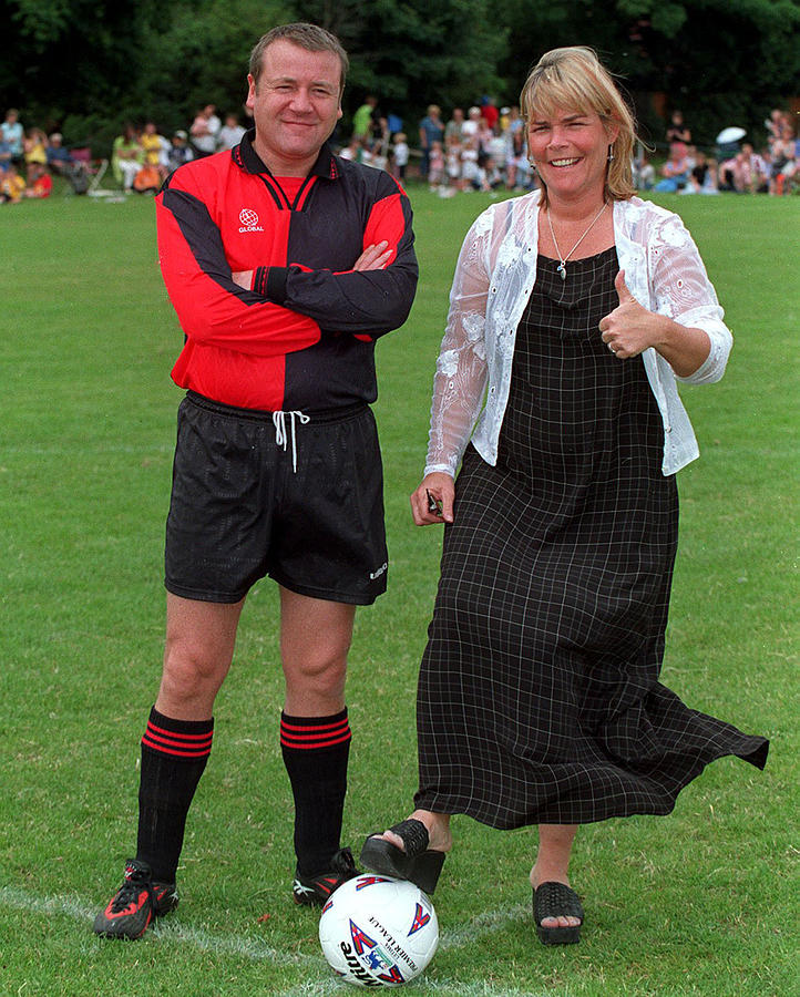 Photographer Photograph - Ray Winstone And Linda Robson by Jez C Self Photographer Photograph - Ray Winstone And Linda Robson by Jez C Self