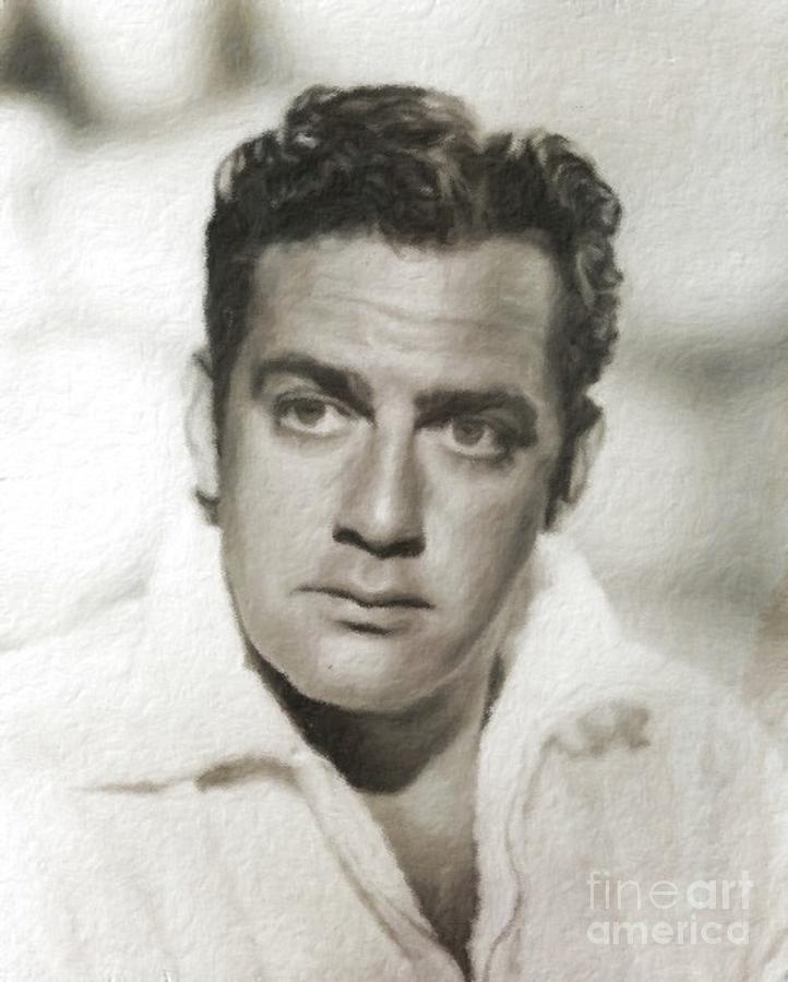 Raymond Burr, Vintage Actor Painting