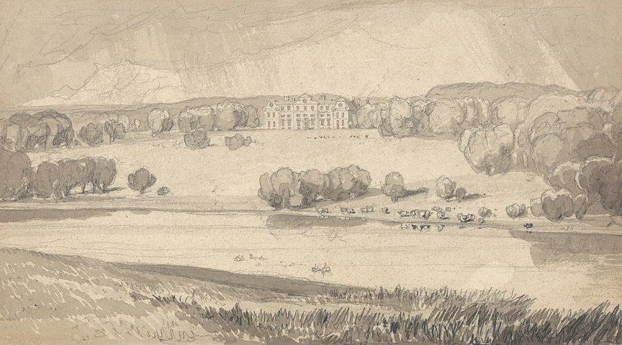 Raynham Hall, Norfolk Drawing by John Sell Cotman