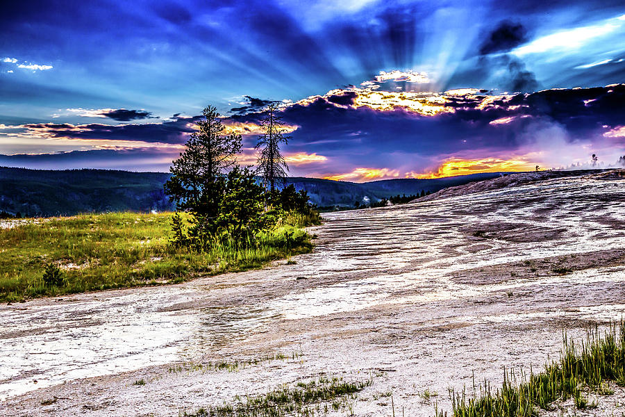 Rays of Hope in Yellowstone Photograph by Lisa Lemmons-Powers