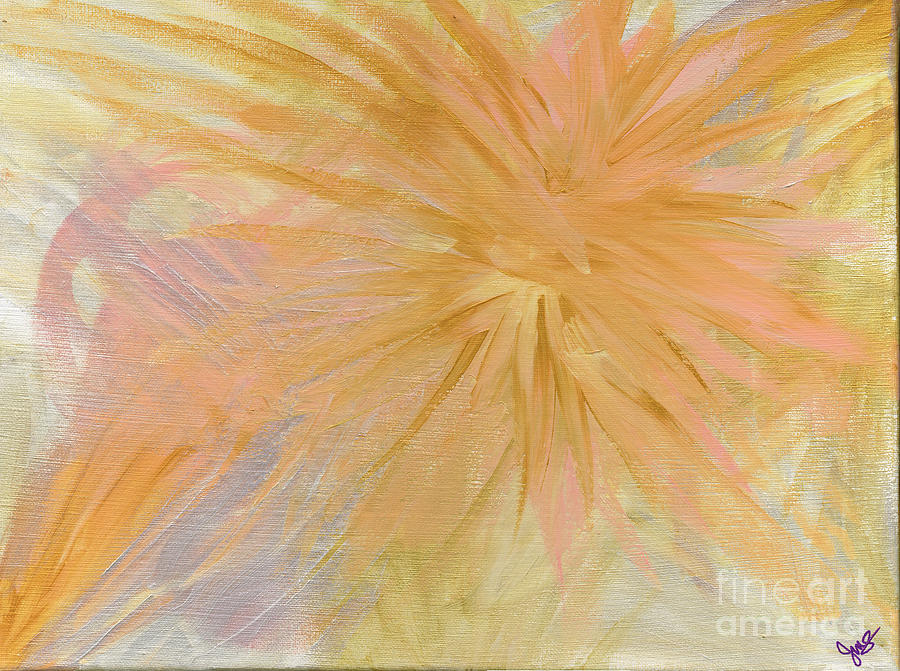 Abstract Painting - Rays of Light by Julia Stubbe