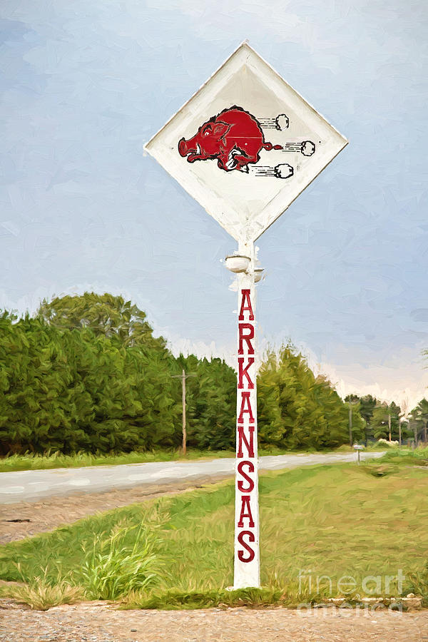 Razorback Sign Photograph by Scott Pellegrin