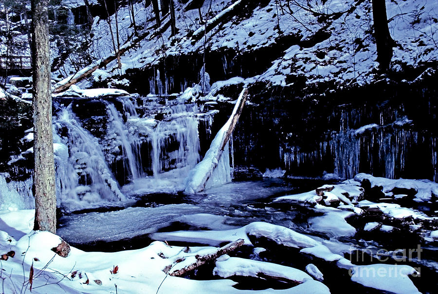 Waterfall Photograph - RB Reynolds - Winter by Rich Walter