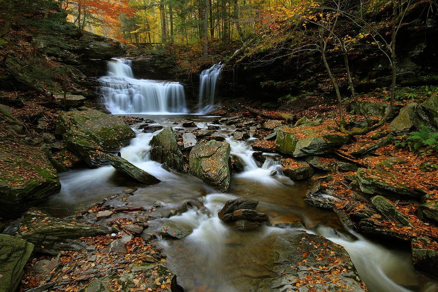 R.B. Ricketts Falls in autumn Photograph by Jetson Nguyen