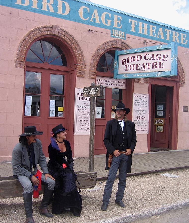 Re-enactors Bird Cage Theater Rendezvous Of The Gunfighters Tombstone Arizona 2004 Photograph by David Lee Guss