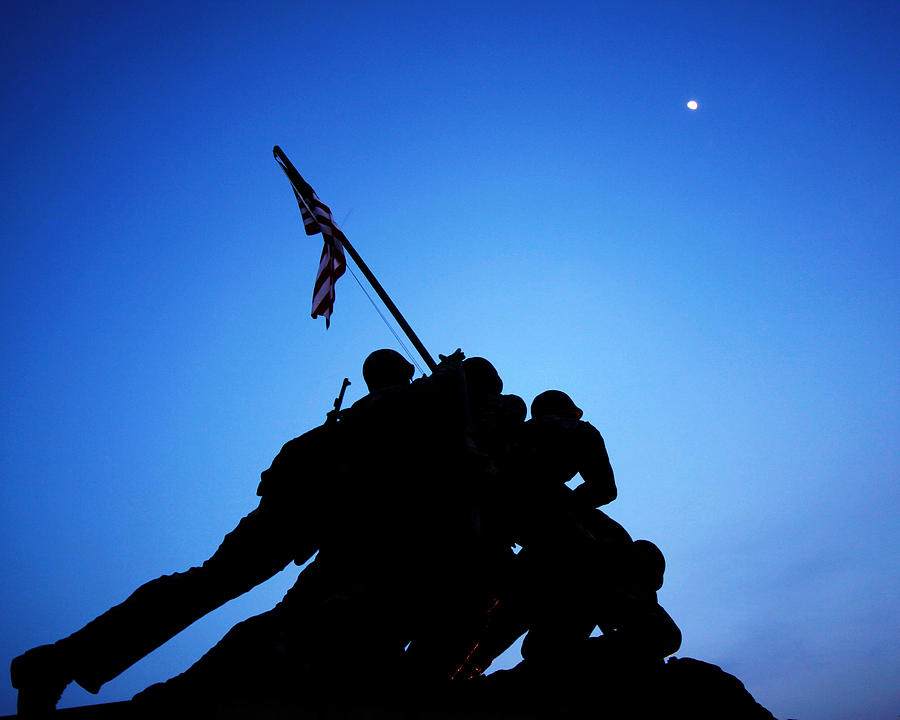 Marine Corps Memorial Photograph - Reach for It by Mitch Cat