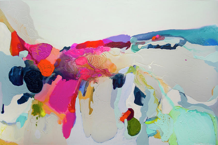 Reach In Reach Out Painting by Claire Desjardins