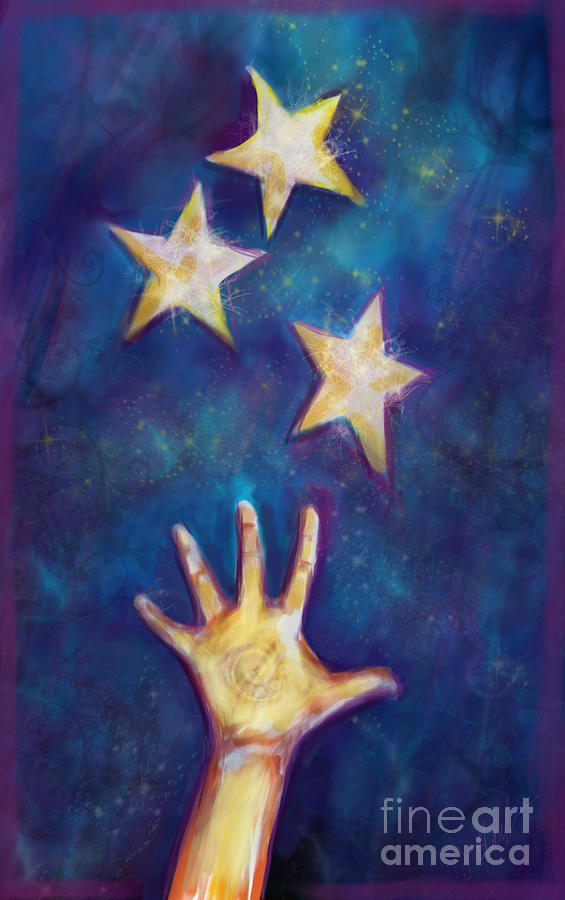 hands reaching for the stars