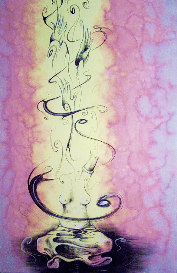 Meditation Painting - Reaching Enlightenment by John Benko Meditation Painting - Reaching Enlightenment by John Benko