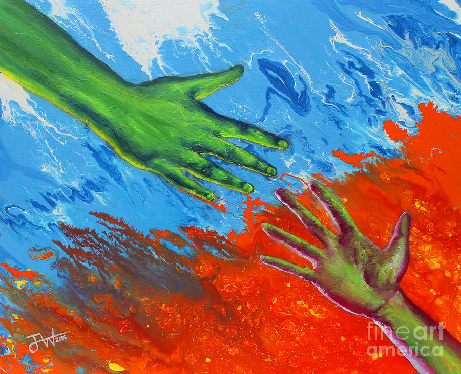 Reaching for Life  Painting by Jerome Wilson
