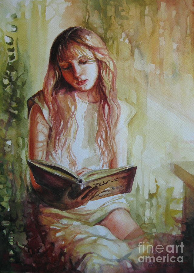 Reading Painting by Elena Oleniuc