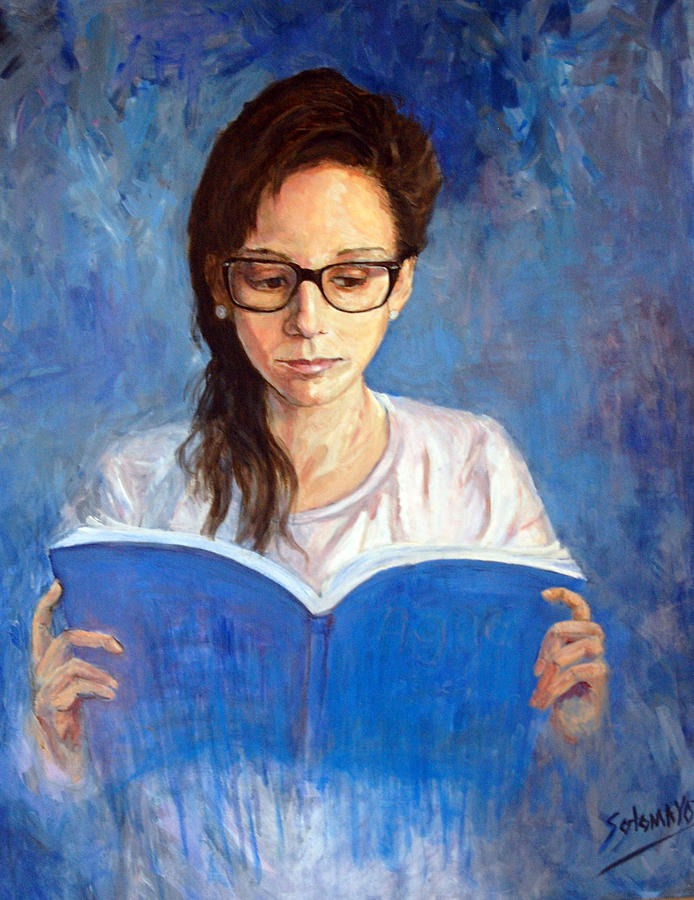 Reading Painting by Gladiola Sotomayor