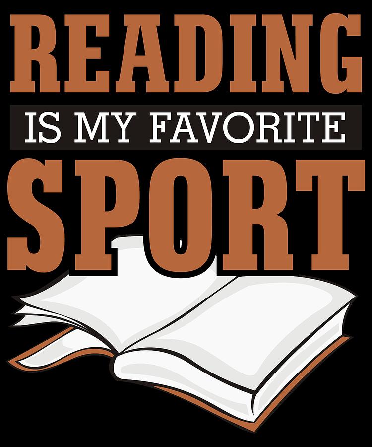 Reading is my favorite sport 1 Digital Art by Lin Watchorn