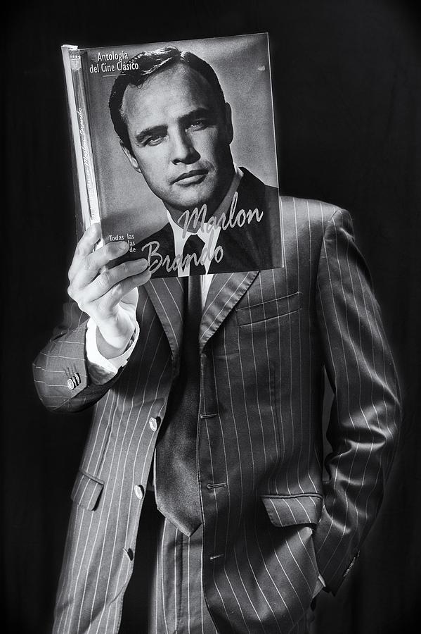 Marlon Brando Photograph - Reading Like A Cinema Star by Kike Balenzategui