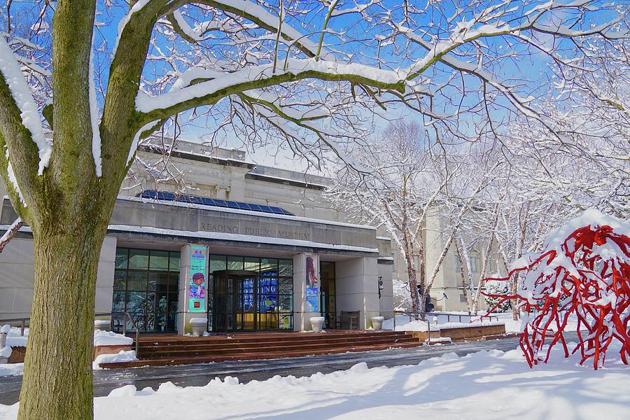 Reading Public Museum in Snow Photograph by Blair Seitz
