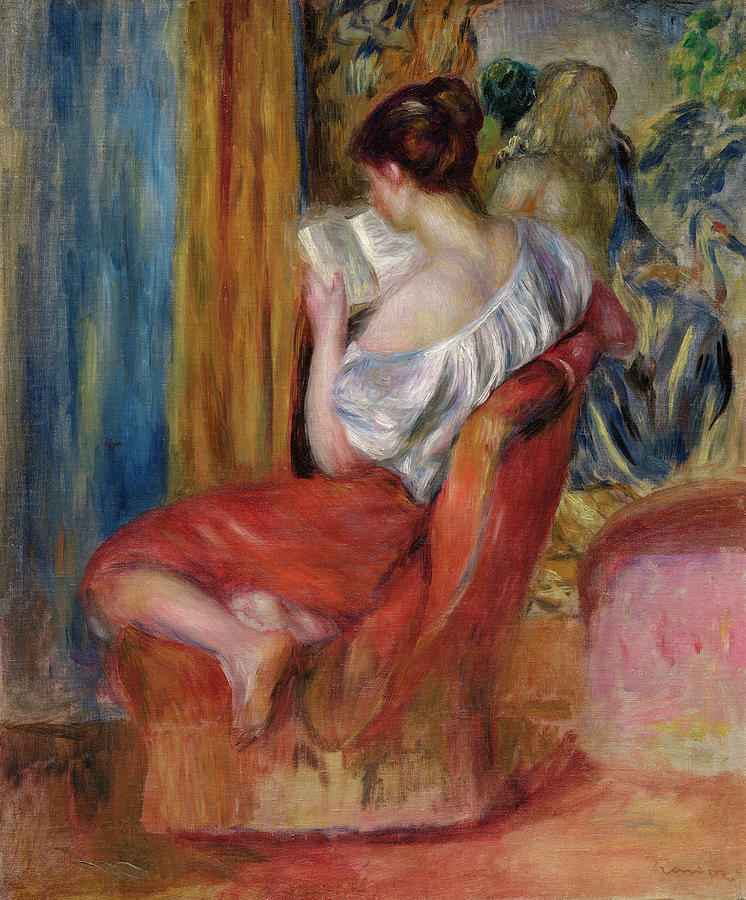 renoir woman painting