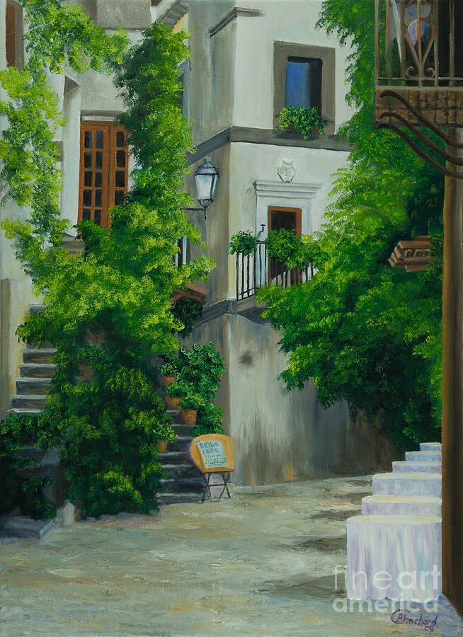 Narrow Street Painting - Ready for Business by Charlotte Blanchard