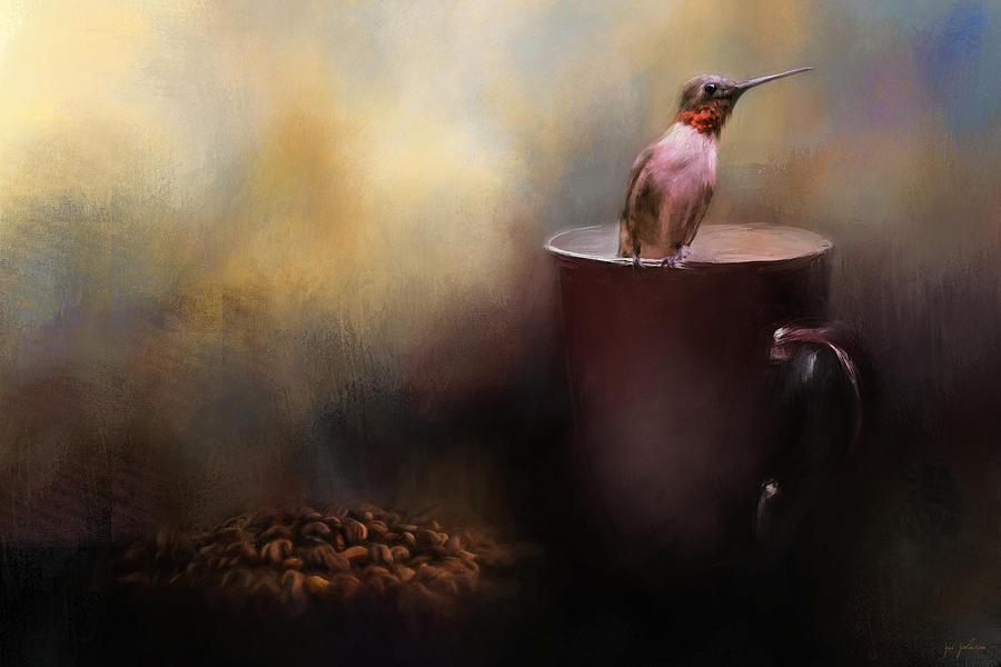 Bird Photograph - Ready For Morning Coffee - Hummingbird Art by Jai Johnson