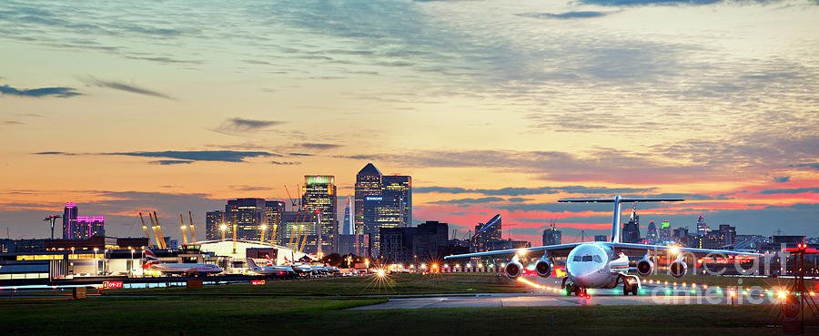 Ready for Take off at London City Airport Photograph by David Bleeker