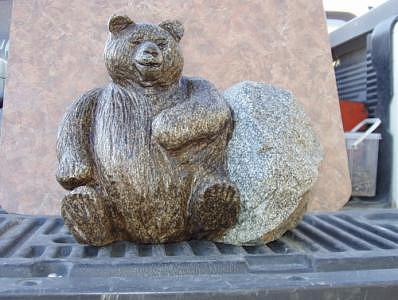 Fat Bear Sculpture - Ready For The Big Nap by William Luke Fat Bear Sculpture - Ready For The Big Nap by William Luke