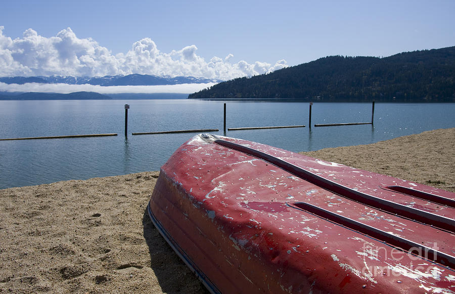 Boat Photograph - Ready in Red by Idaho Scenic Images Linda Lantzy
