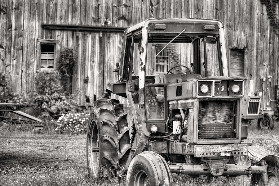 Farm Photograph - Ready to Go BW by JC Findley