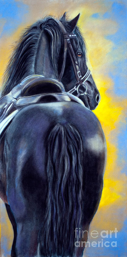 Horse Pastel - Ready To Ride by Marianne Harris
