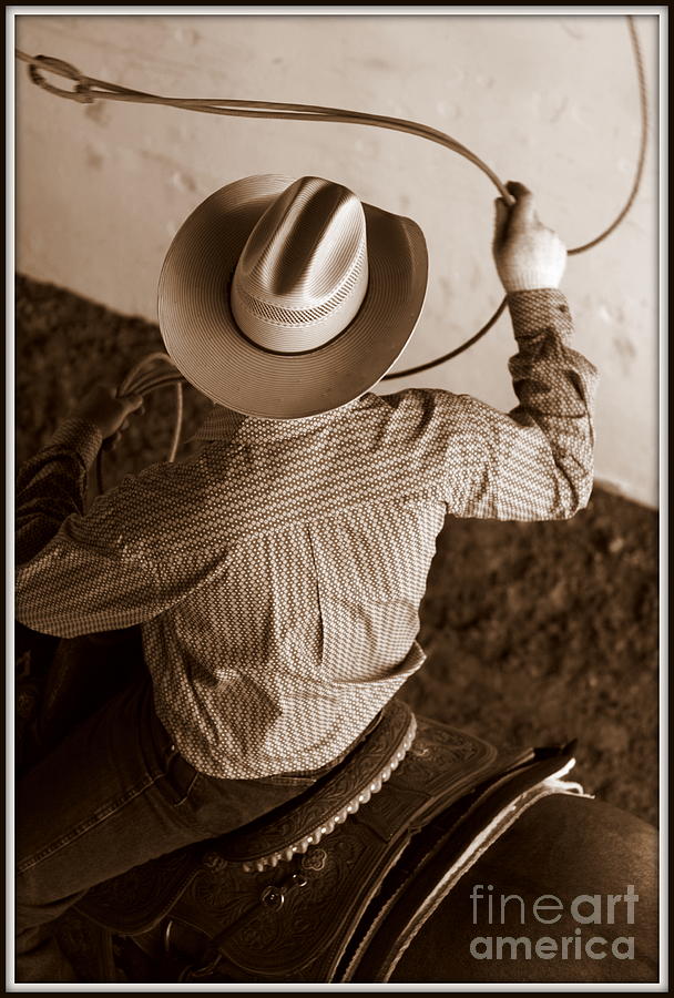 Horse Photograph - Ready to Rope by Bill Keiran