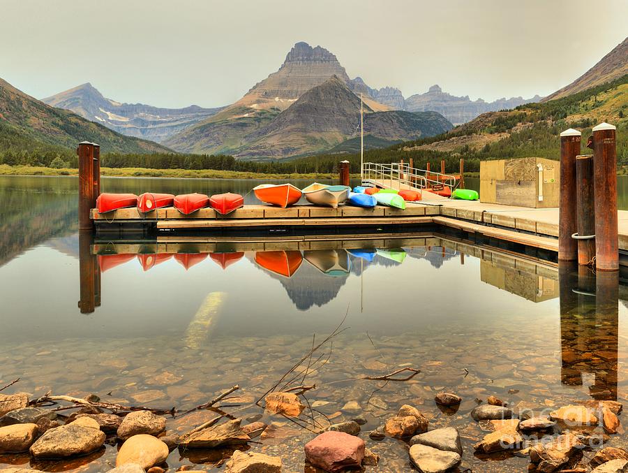 Glacier National Park Photograph - Ready To Tackle Swiftcurrent by Adam Jewell