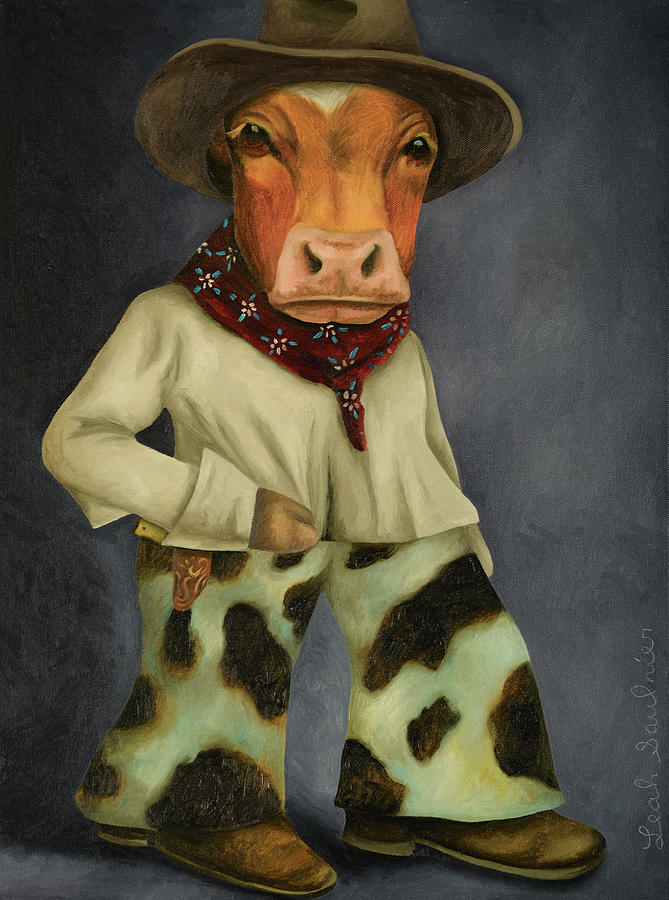 Real Cowboy 2 Painting by Leah Saulnier The Painting Maniac