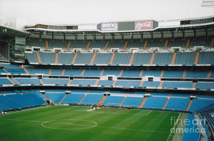 Real Madrid - Santiago Bernabeu stadium - South End Stand 2 - Nov 2007 Photograph by Legendary Football Grounds