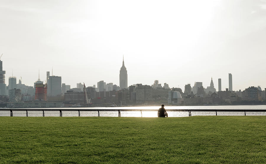 Relaxation Early Morning Manhattan Skyline Photograph by Sam Rino