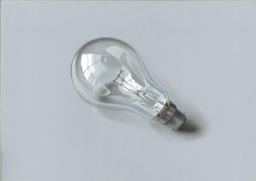 Light Bulb Line Drawing, HD Png Download - vhv