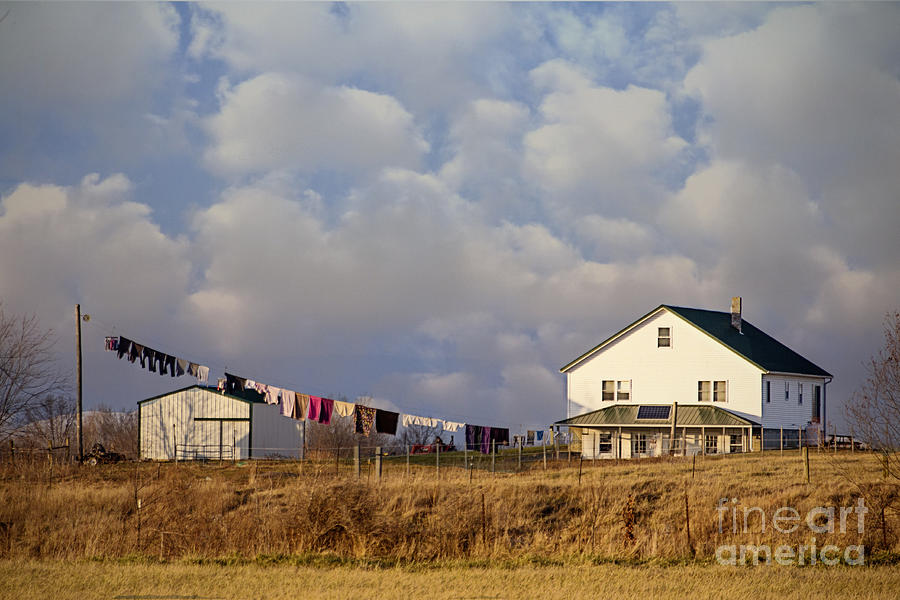 Really Long Clothesline Photograph by Diane Enright