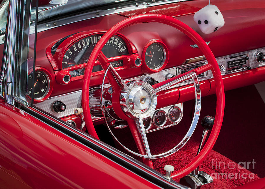 Really Red Classic Ford Thunderbird Photograph by Chris Dutton