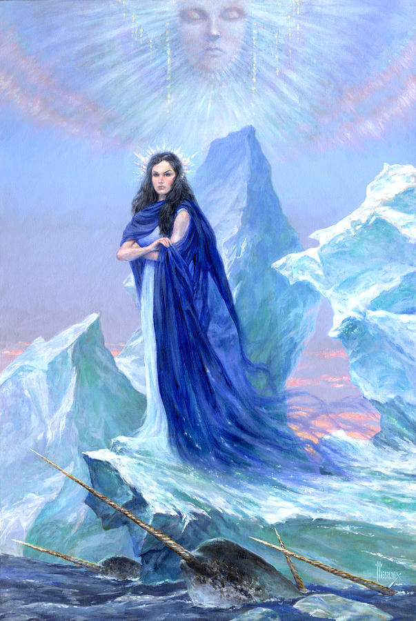 Realm Of The Ice Queen Painting By Richard Hescox