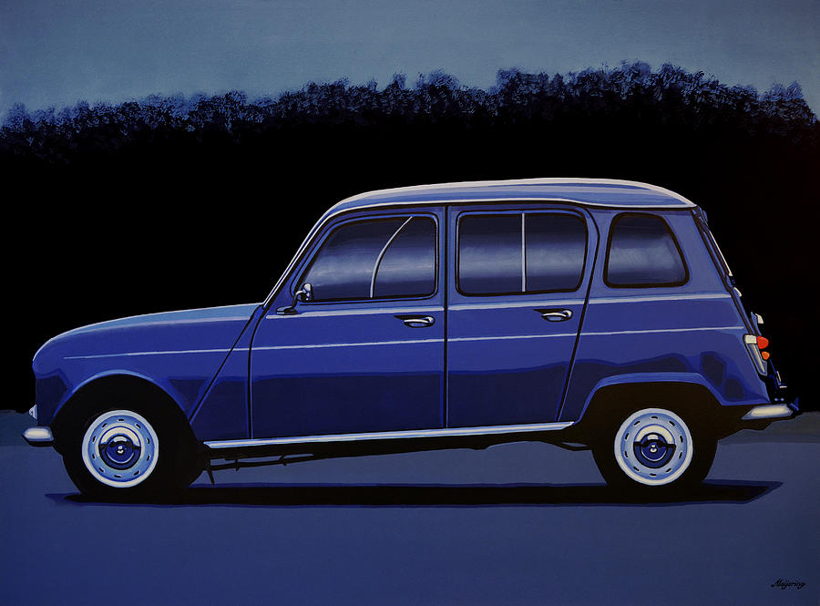 Renault 4 1961 Painting Painting by Paul Meijering