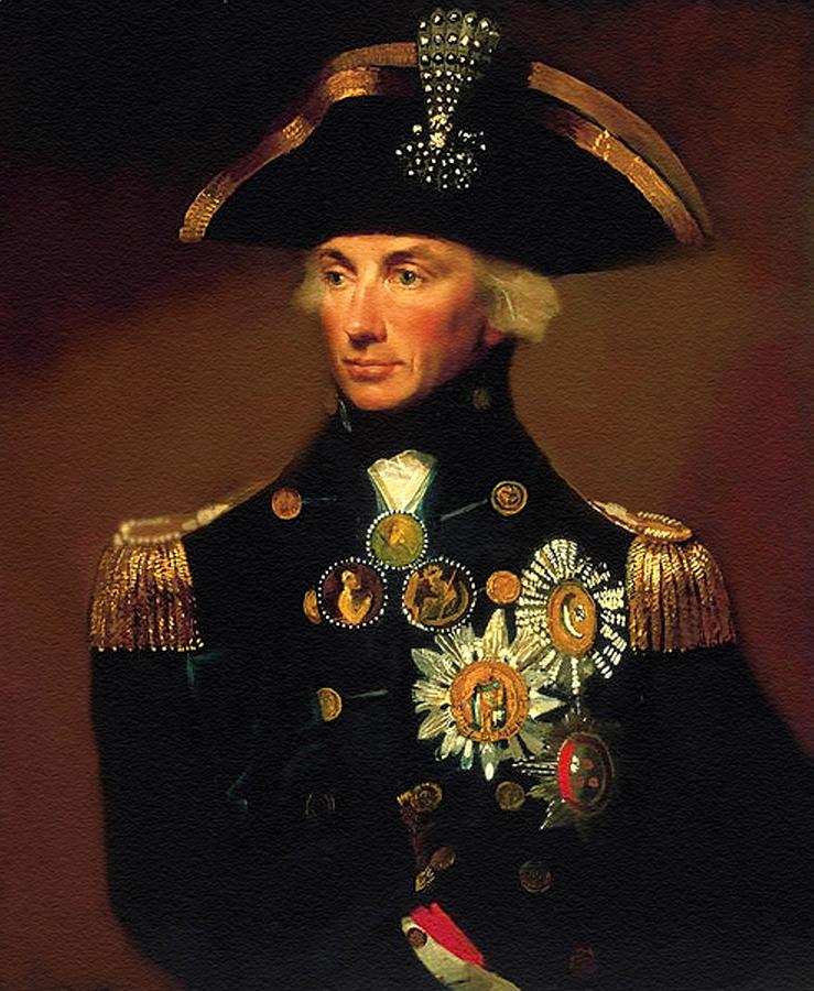 Rear- Admiral Lord Horatio Nelson - 1758-1805 After L F Abbott. P B Painting